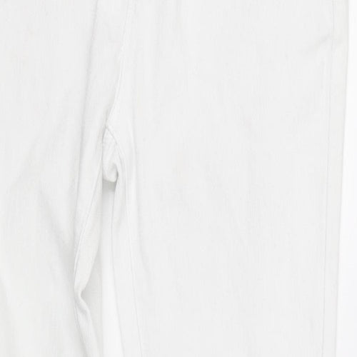 True2u Womens White   Straight Jeans Size 12 L30 in