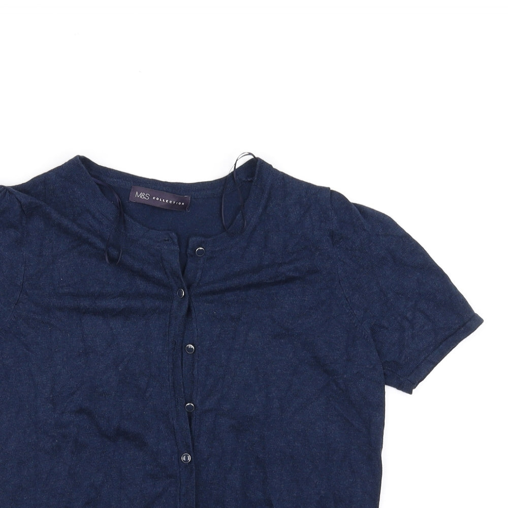 Marks and Spencer Womens Blue   Cardigan Jumper Size 12