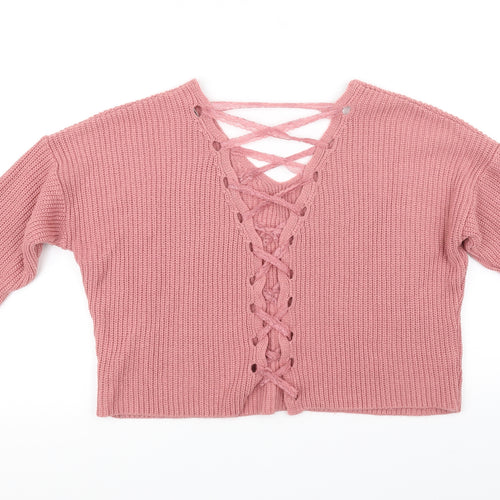Miss Selfridge Womens Pink   Pullover Jumper Size 10
