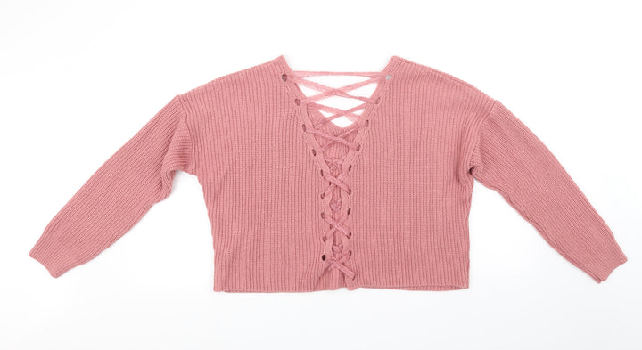 Miss Selfridge Womens Pink   Pullover Jumper Size 10