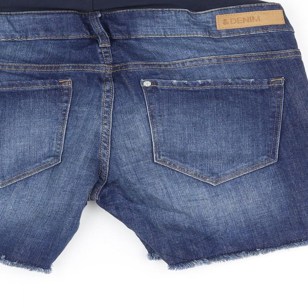 H&M Womens Blue   Cut-Off Shorts Size 10