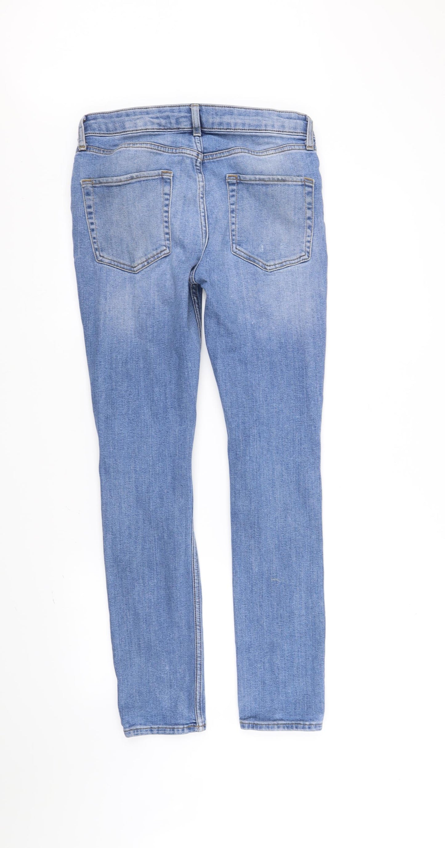 Topman Mens Blue   Straight Jeans Size M L32 in