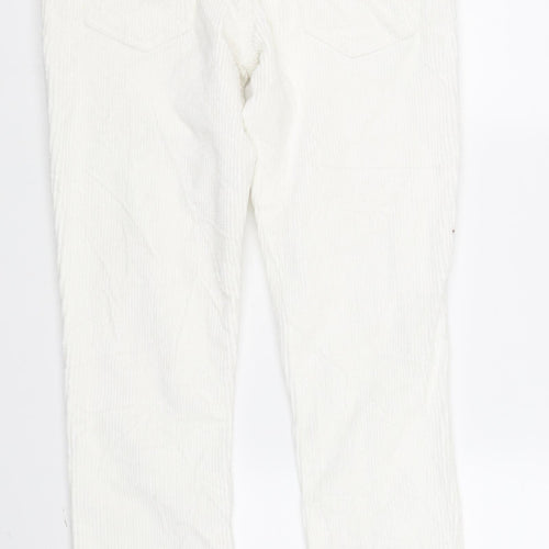 River Island Womens White   Straight Jeans Size M L32 in