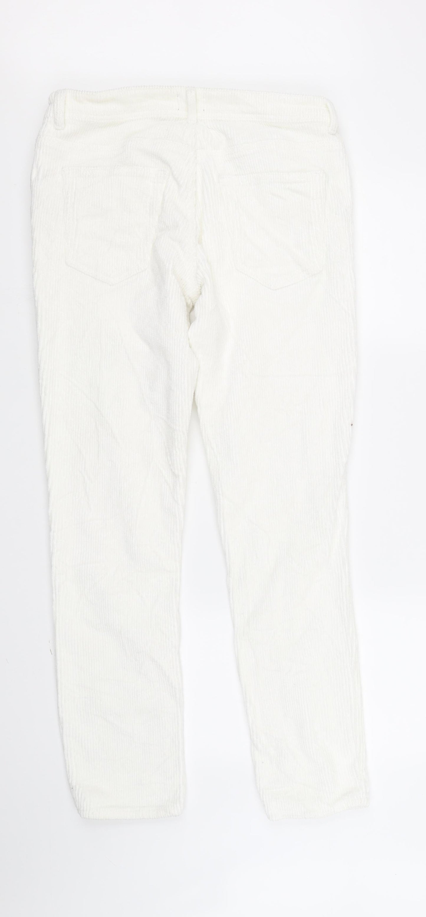 River Island Womens White   Straight Jeans Size M L32 in