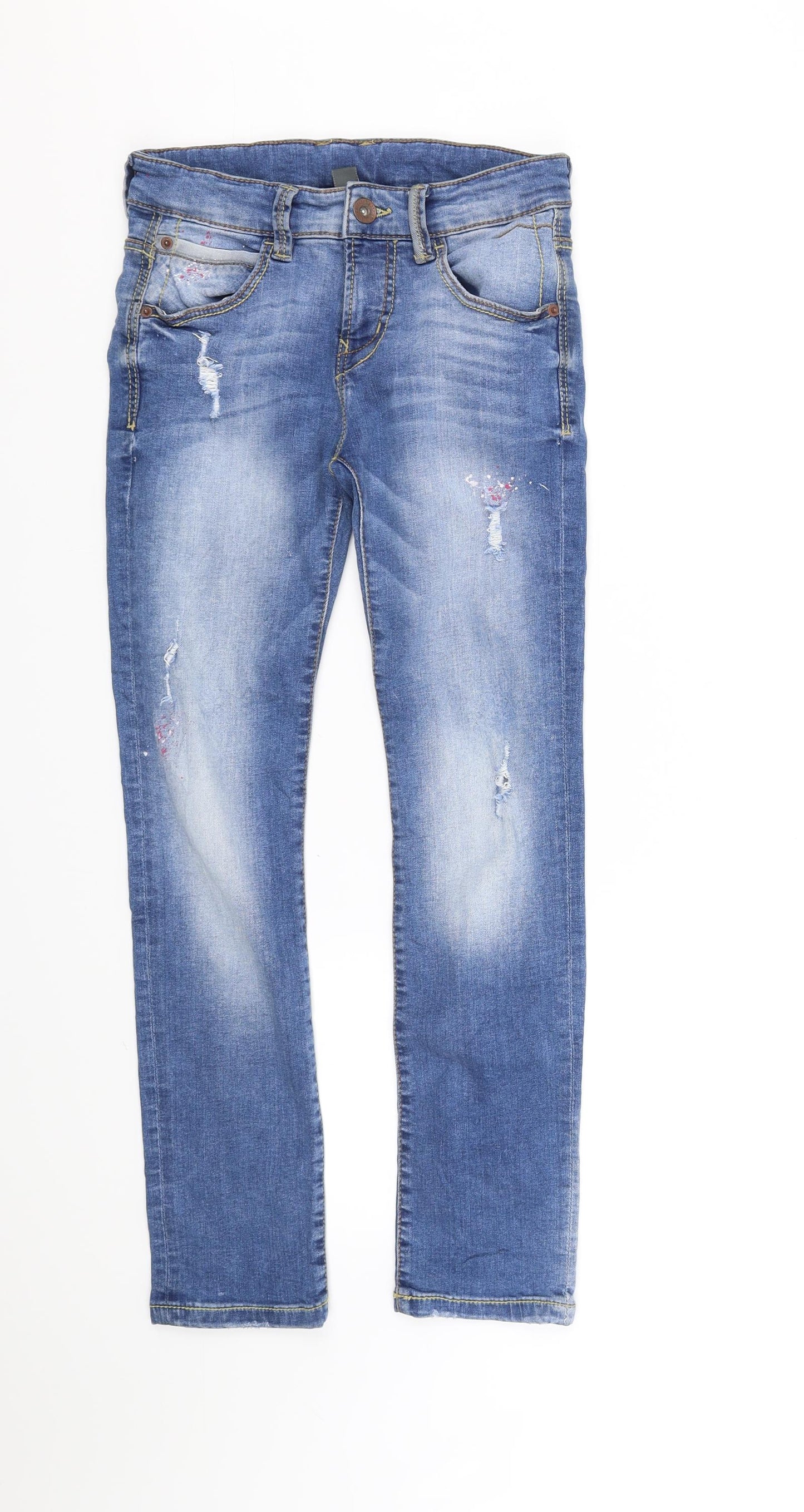 Zara Girls Blue   Straight Jeans Size 9-10 Years
