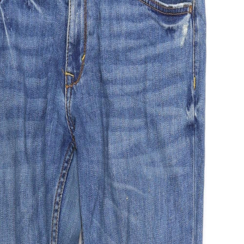 Zara Womens Blue   Straight Jeans Size M L25 in