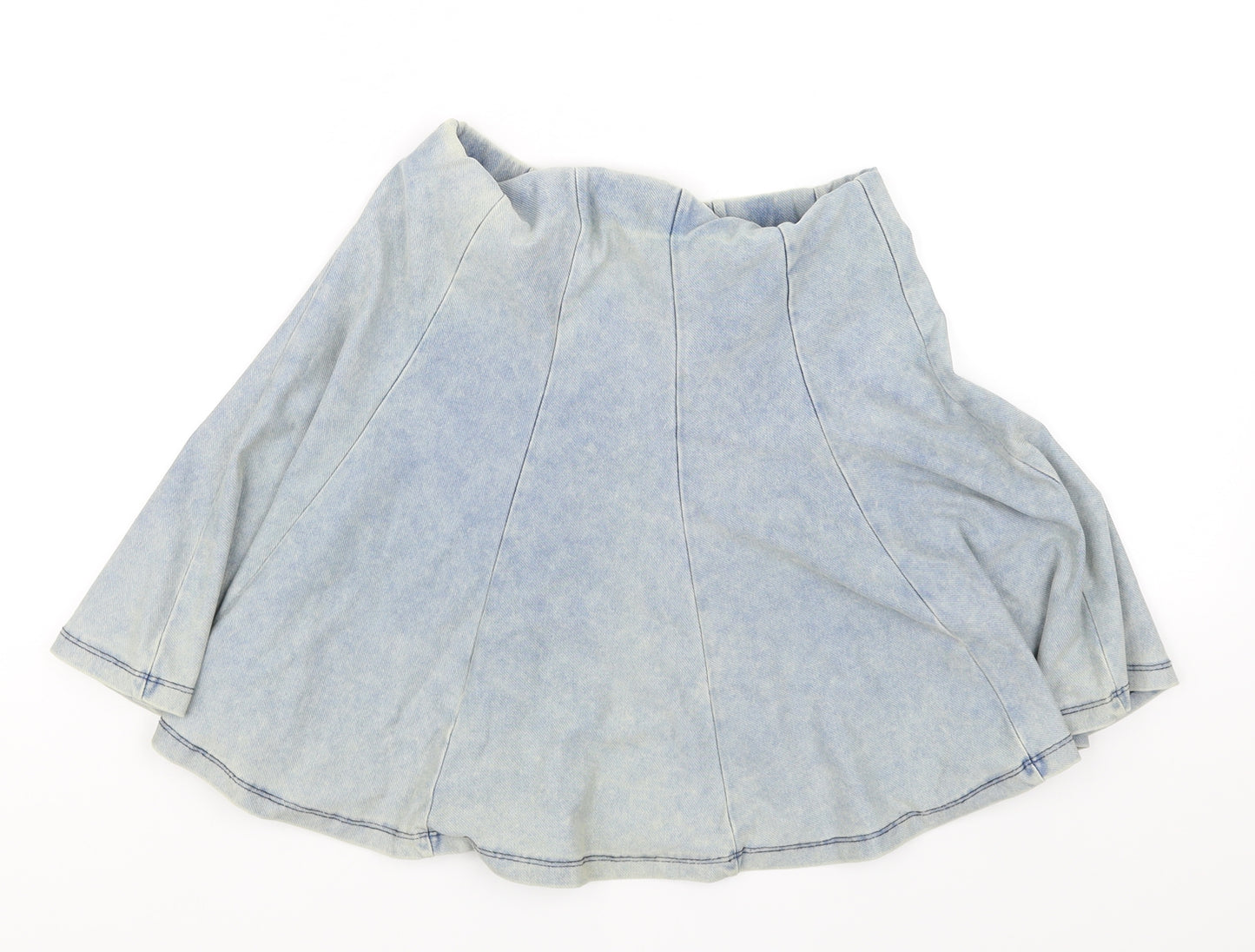 Topshop Womens Blue   Flare Skirt Size 8