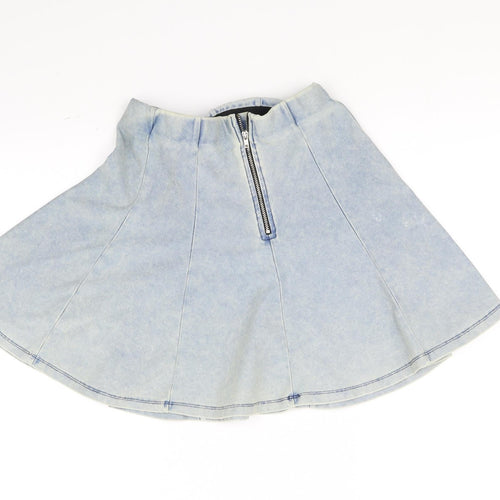 Topshop Womens Blue   Flare Skirt Size 8
