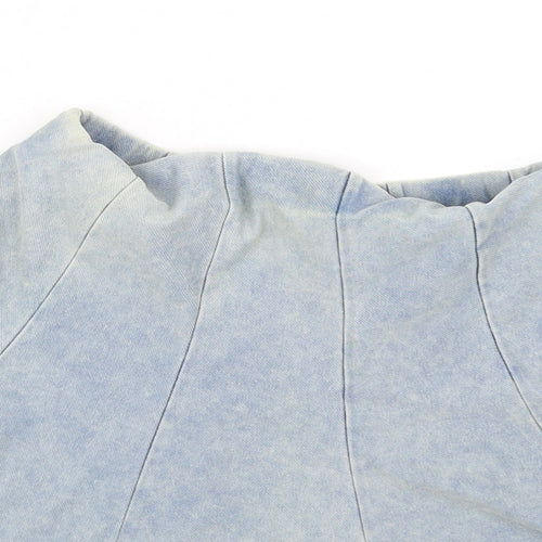 Topshop Womens Blue   Flare Skirt Size 8