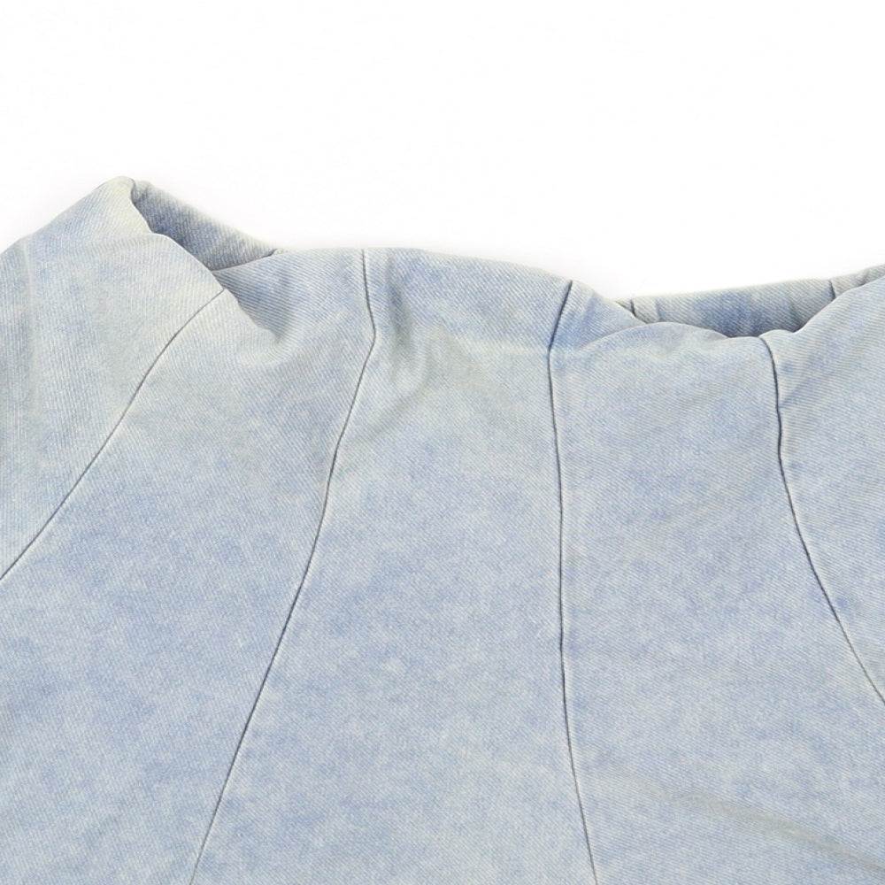 Topshop Womens Blue   Flare Skirt Size 8