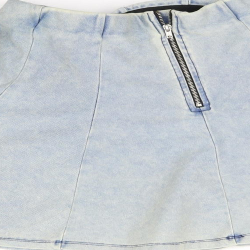 Topshop Womens Blue   Flare Skirt Size 8