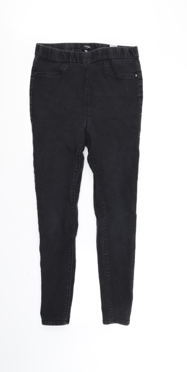 Matalan Womens Grey Straight Jeans Size 10 L30 in