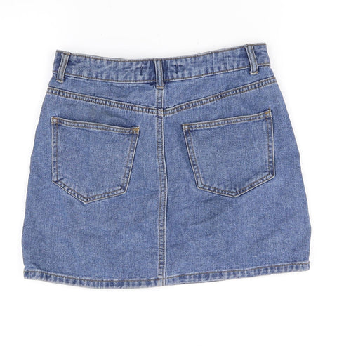 deniem & co Womens Blue   Flare Skirt Size 8