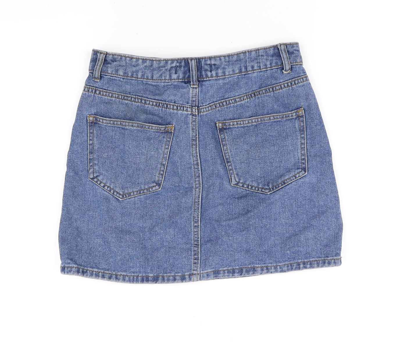 deniem & co Womens Blue   Flare Skirt Size 8
