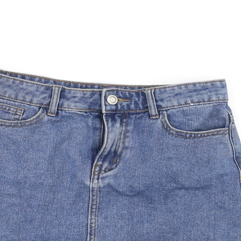 deniem & co Womens Blue   Flare Skirt Size 8