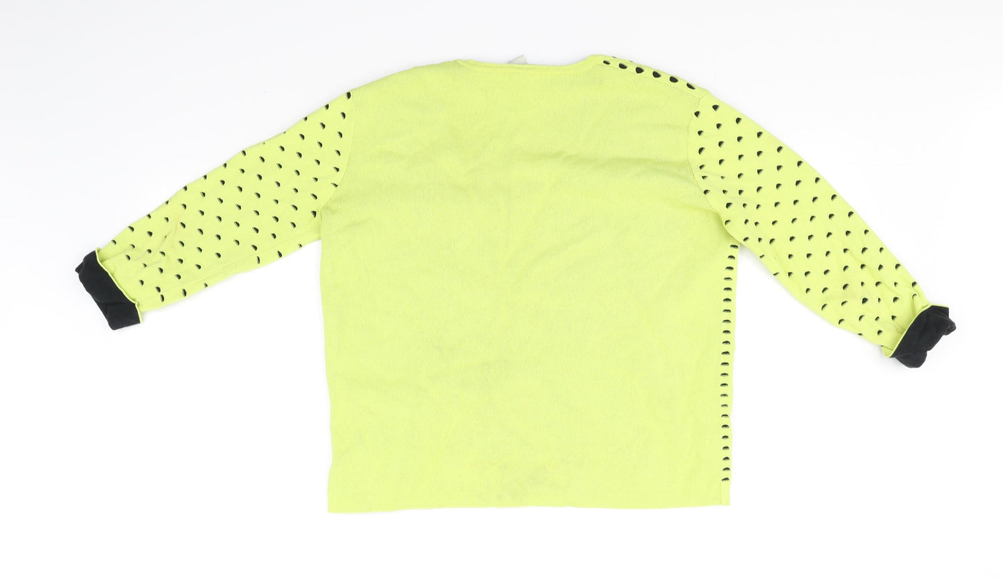 PINKO Womens Yellow   Pullover Jumper Size S