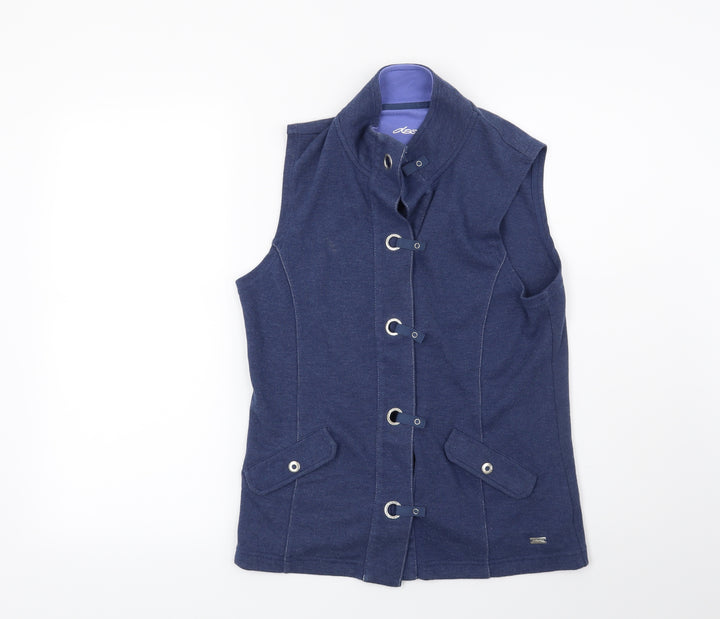 DASH Womens Blue Gilet Jacket Size 10