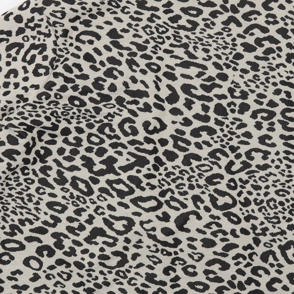 George Womens Beige Animal Print  Jacket Blazer Size 20