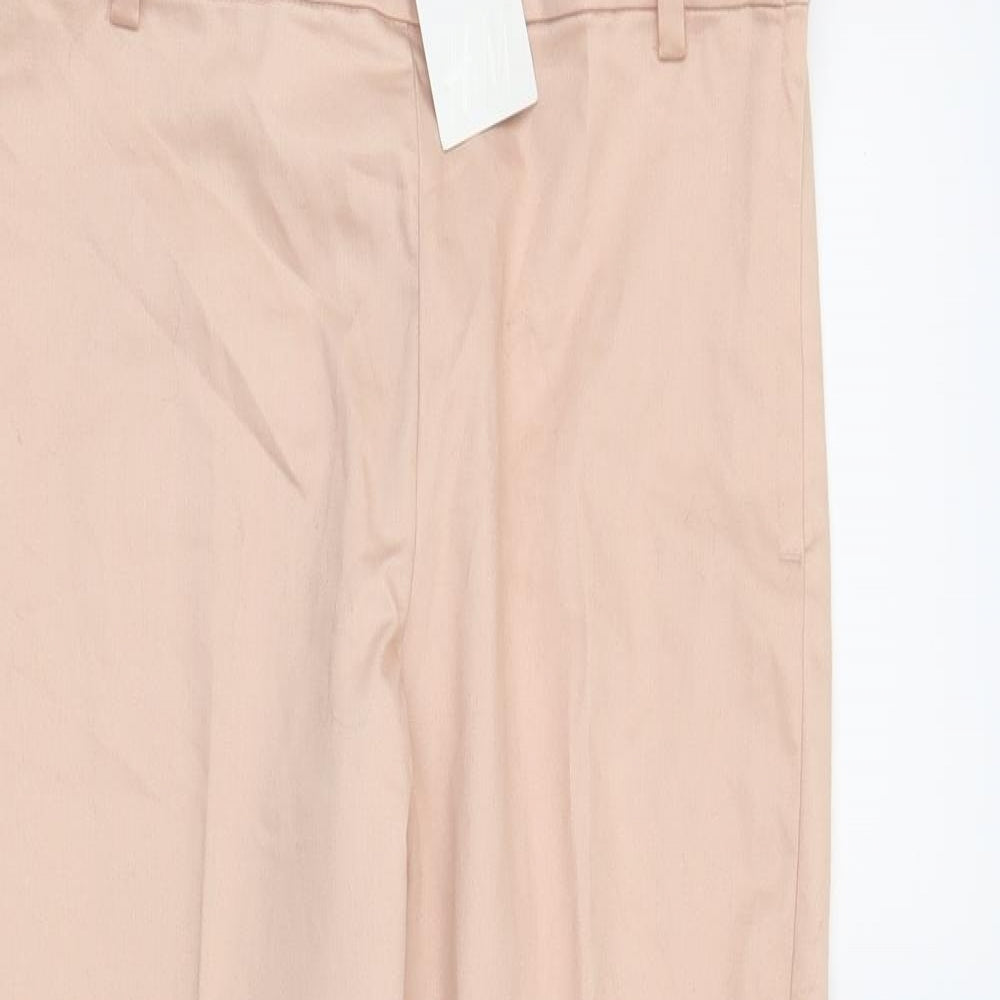 H&M Womens Pink   Trousers  Size 8 L27 in