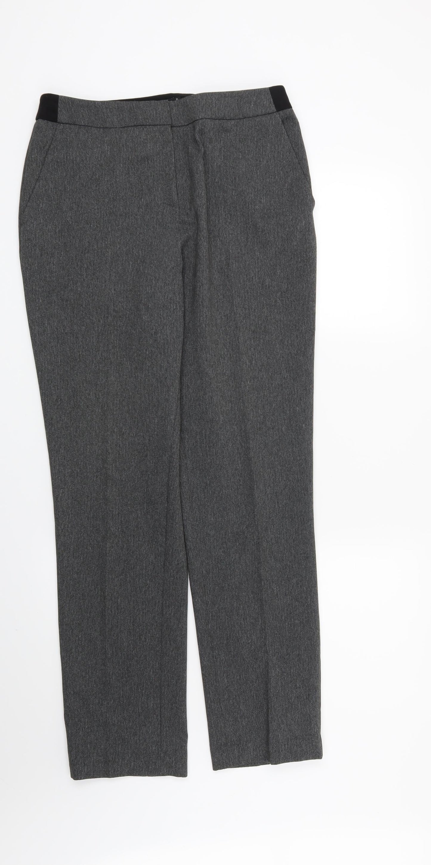 Papaya Womens Grey   Trousers  Size 10 L30 in