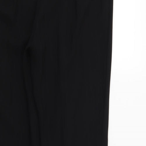 Marks and Spencer Womens Black Striped  Trousers  Size 12 L27 in