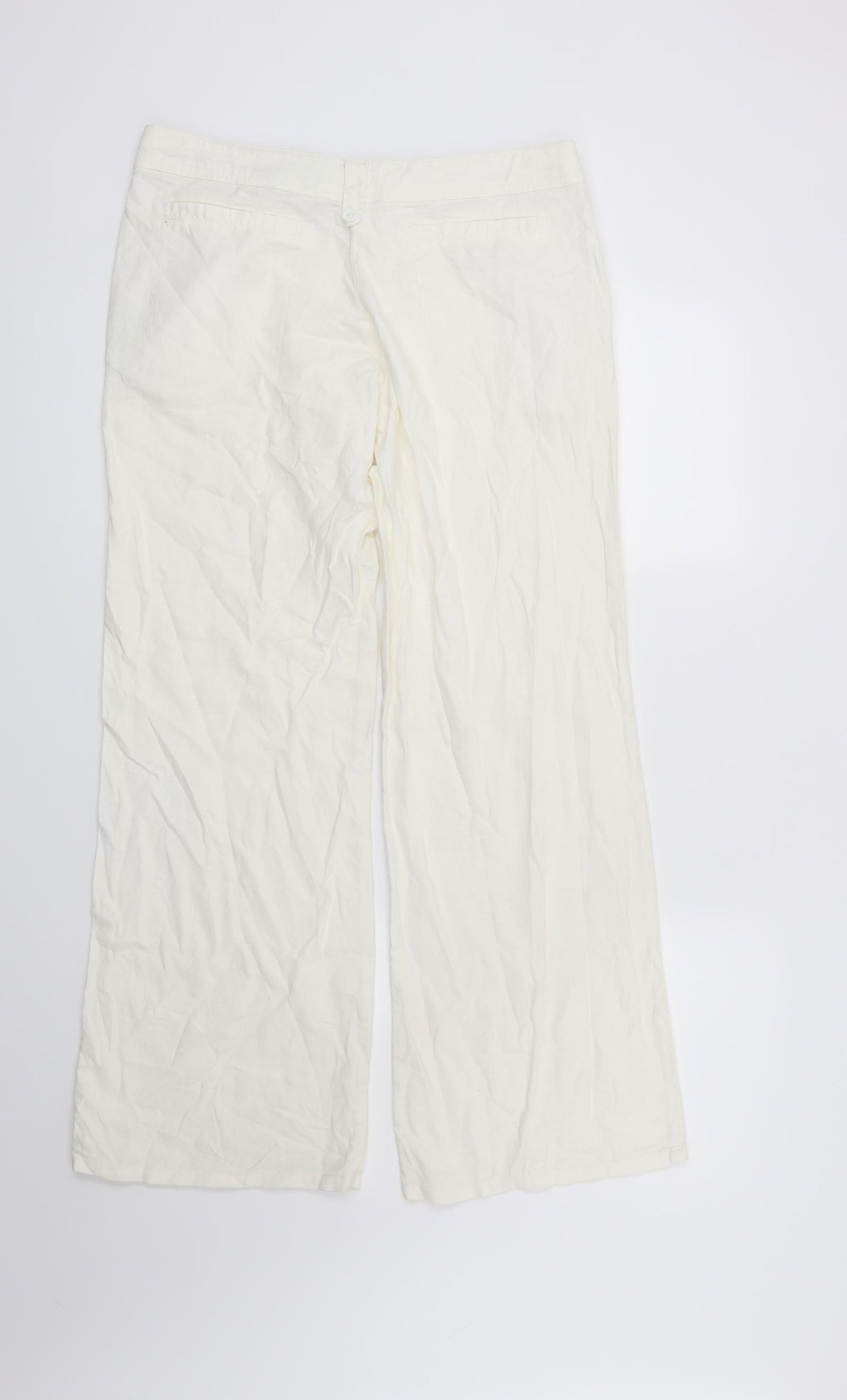 NEXT Womens White   Trousers  Size 10 L29 in