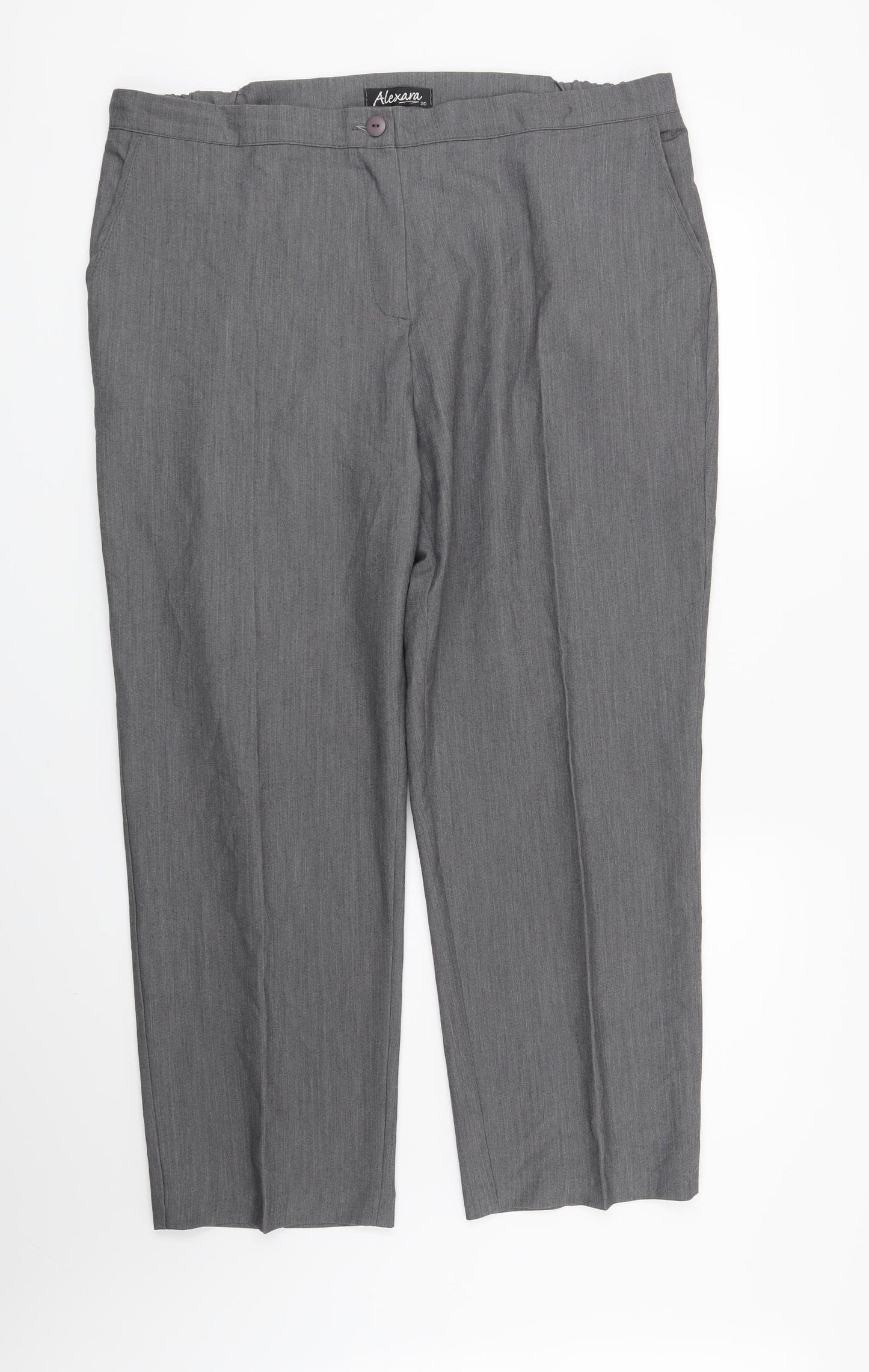ALEXARA Womens Grey   Trousers  Size 20 L27 in
