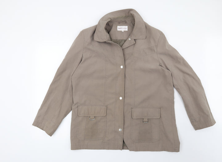 EWM Womens Brown Jacket Size 18
