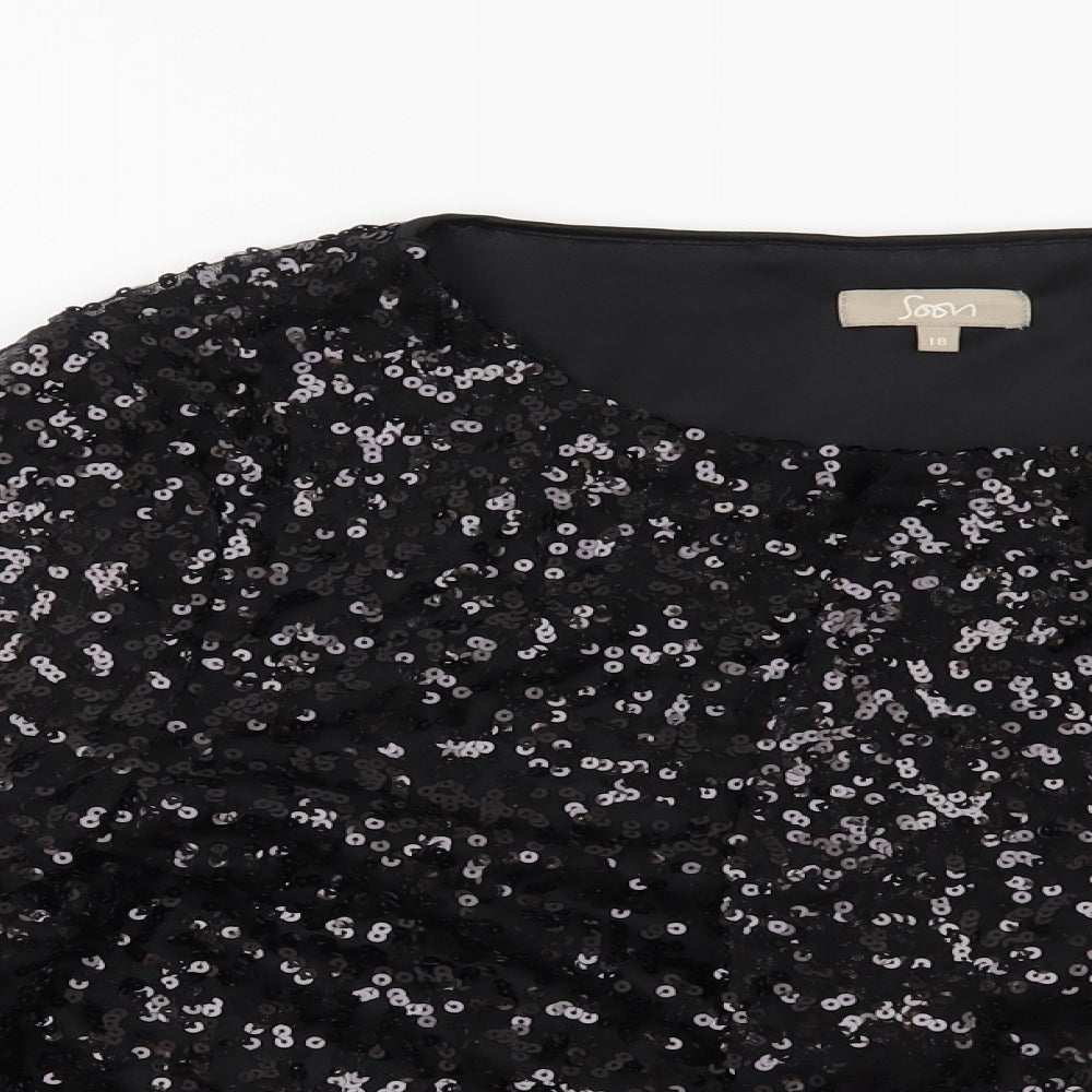 Soon Womens Black   Jacket Blazer Size 18