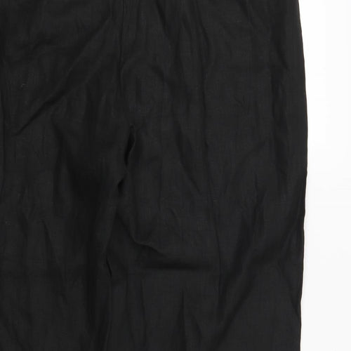 NEXT Womens Black Striped  Trousers  Size 18 L25 in