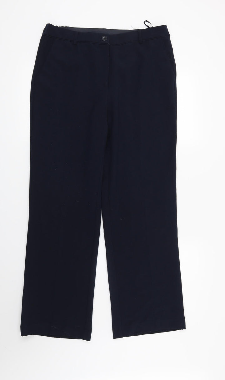 Maine Womens Blue Trousers Size 12 L29 in