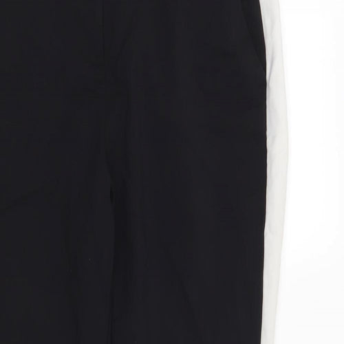 Primark Womens Black Striped  Trousers  Size 12 L27 in