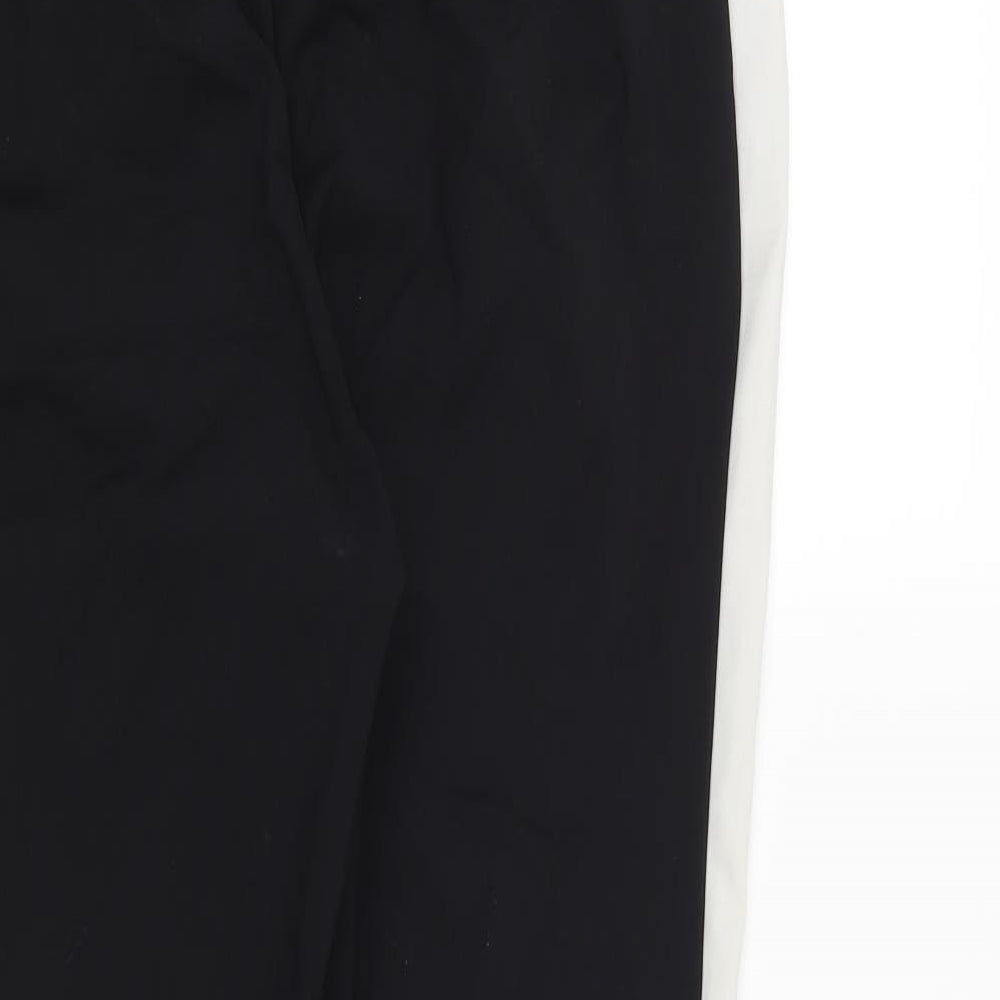Primark Womens Black Striped  Trousers  Size 12 L27 in