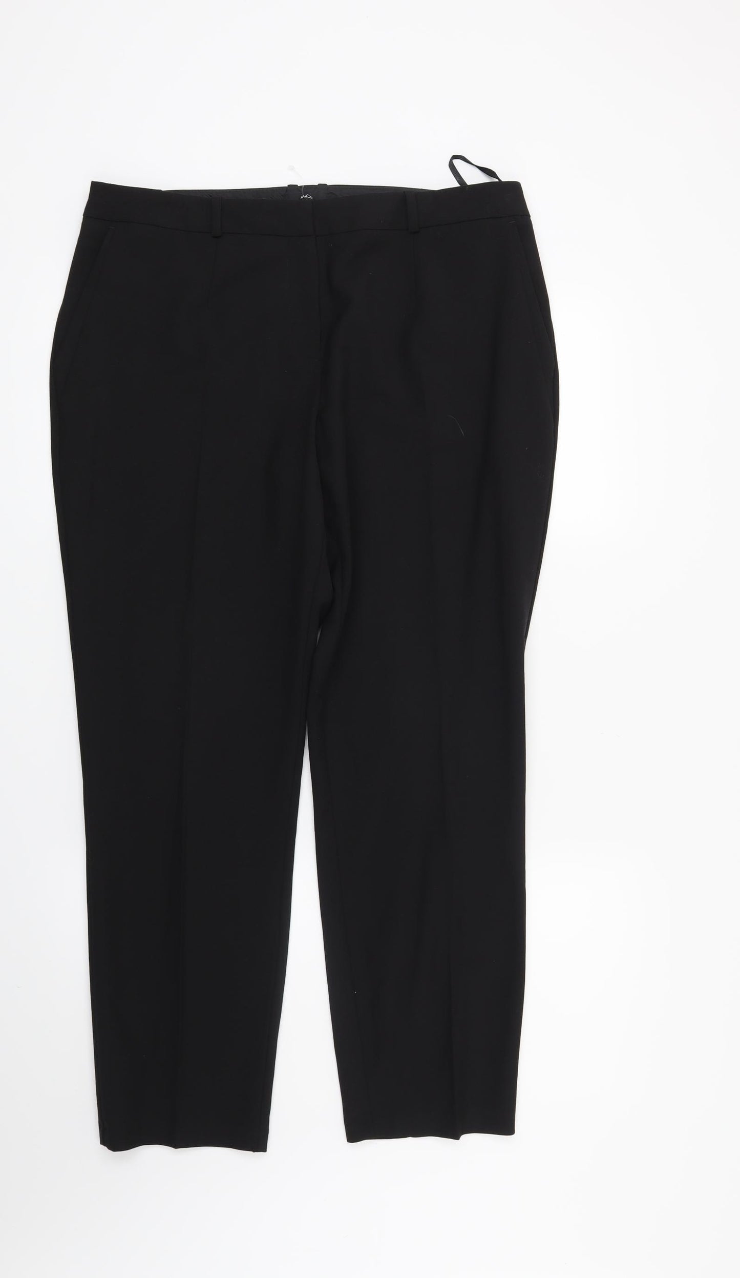 M&Co Womens Black   Trousers  Size 14 L27 in