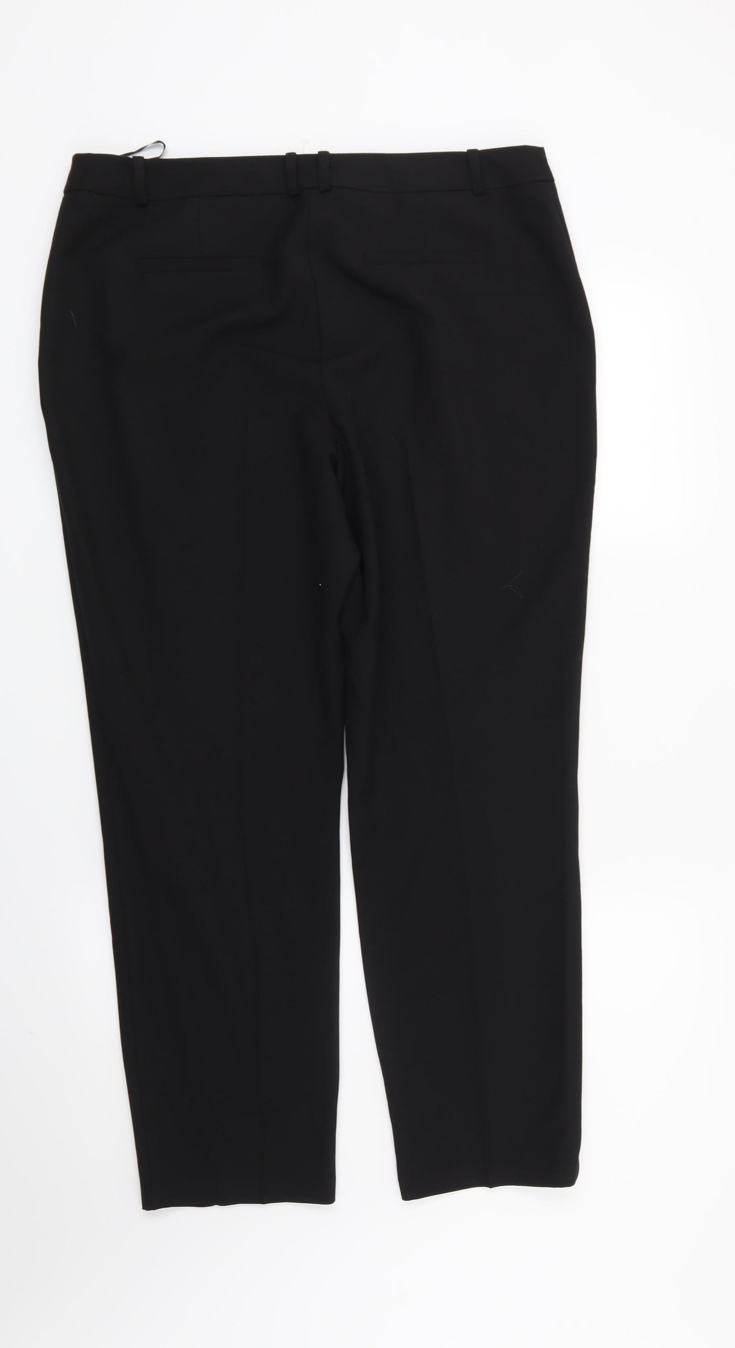 M&Co Womens Black   Trousers  Size 14 L27 in