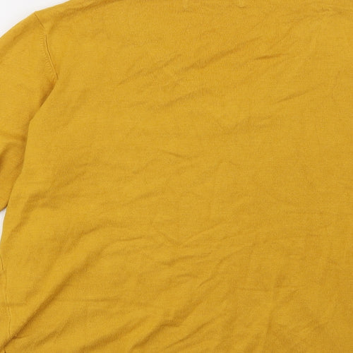 Nutmeg Womens Yellow   Pullover Jumper Size 10