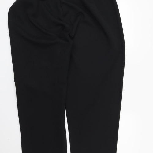 Preworn Womens Black Striped  Trousers  Size 24 L26 in