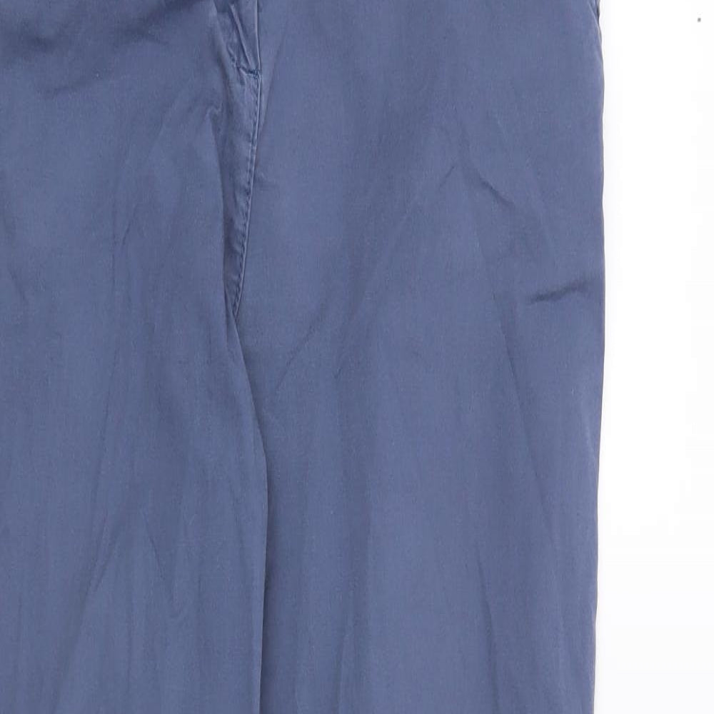 Per Una Womens Blue   Chino Trousers Size 12 L30 in