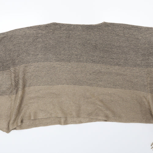 Preworn Womens Beige   Jacket Poncho One Size
