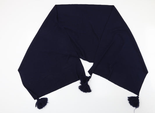 Front view of Preworn women’s blue shawl/wrap