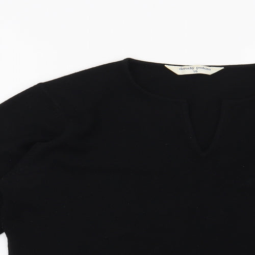 Dorothy Perkins Womens Black   Pullover Jumper Size 16