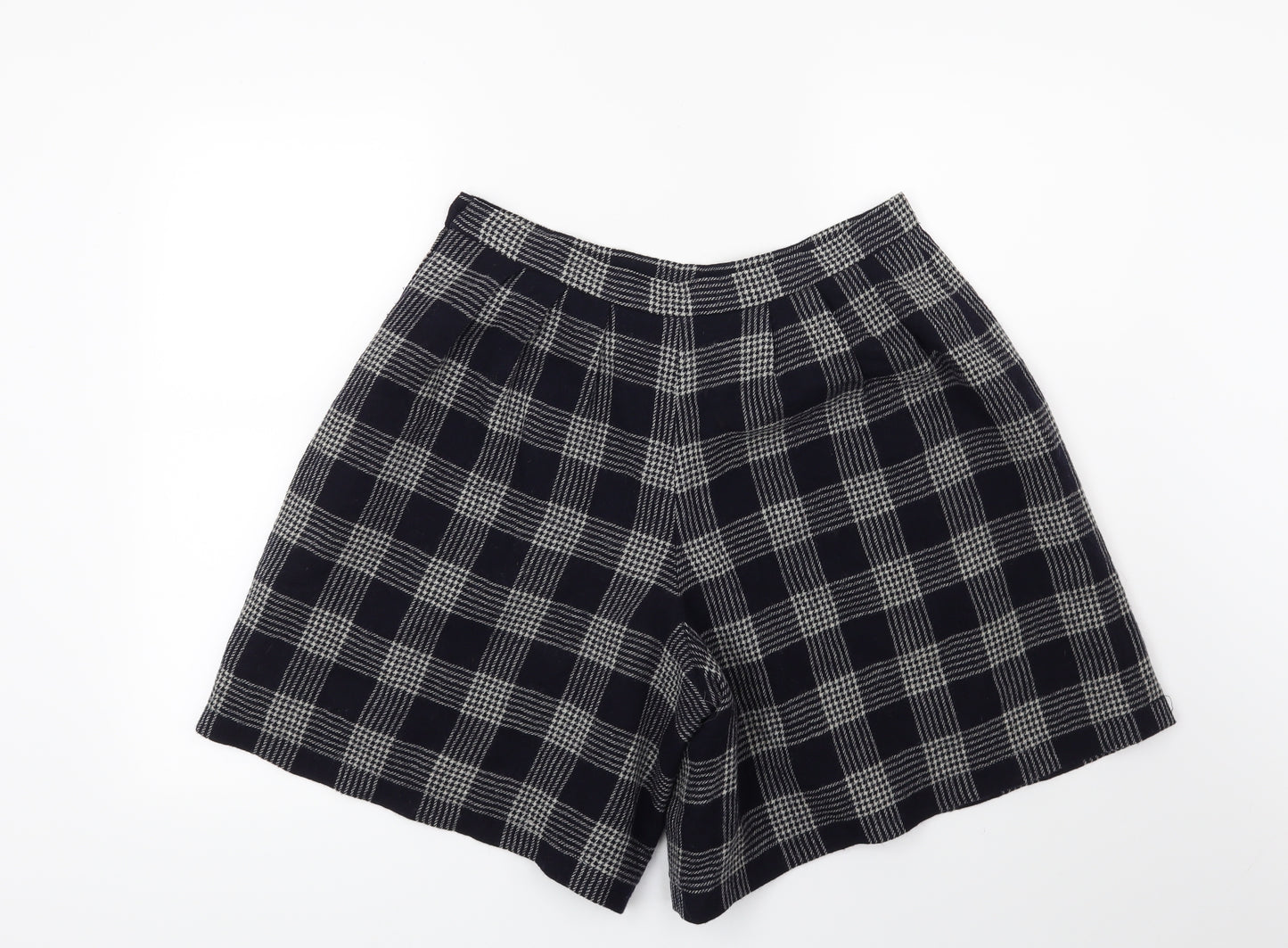 Preworn Womens Blue Check  Hot Pants Shorts Size XL