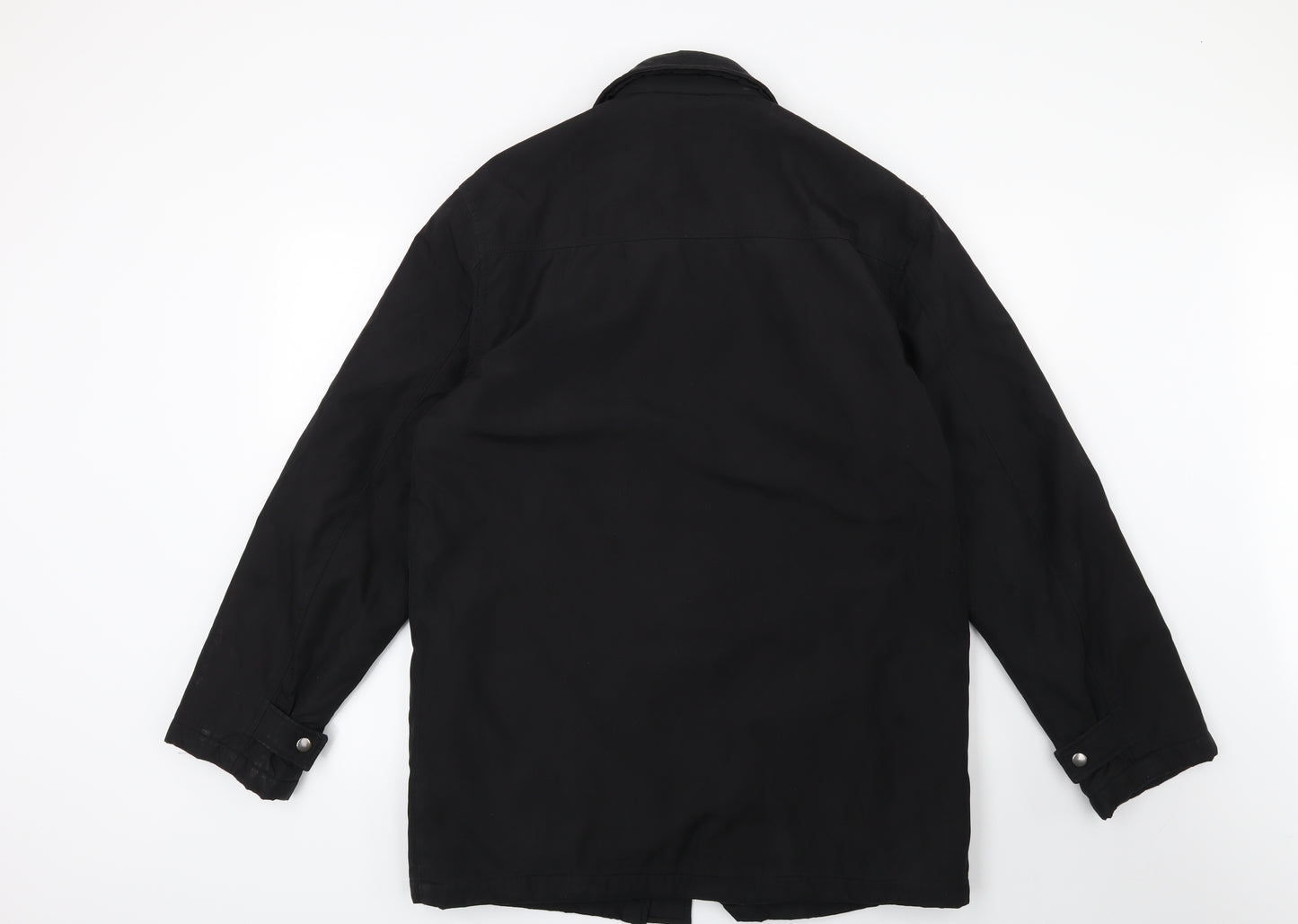 Preworn Mens Black   Overcoat Coat Size S