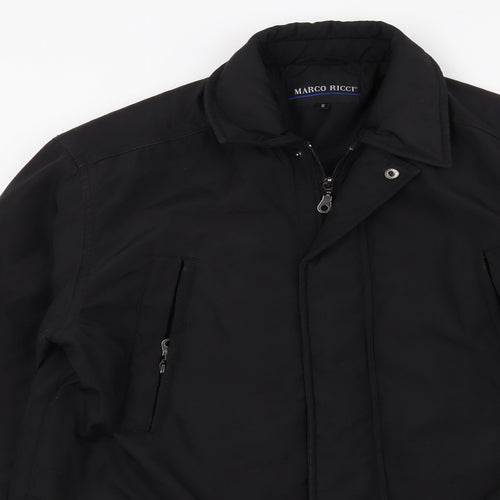 Preworn Mens Black   Overcoat Coat Size S
