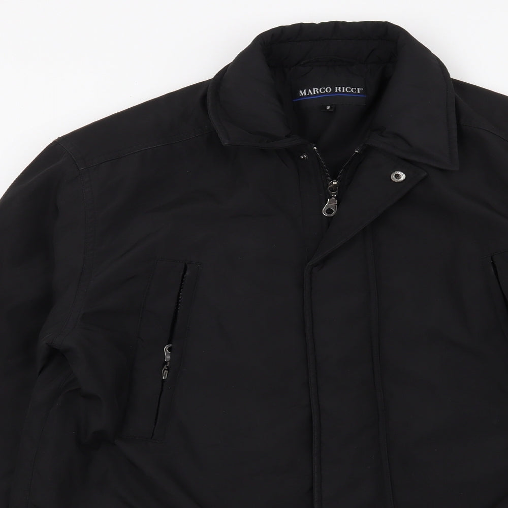 Preworn Mens Black   Overcoat Coat Size S