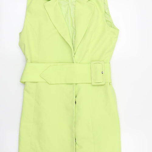 Missguided Womens Green   Shirt Dress  Size 8