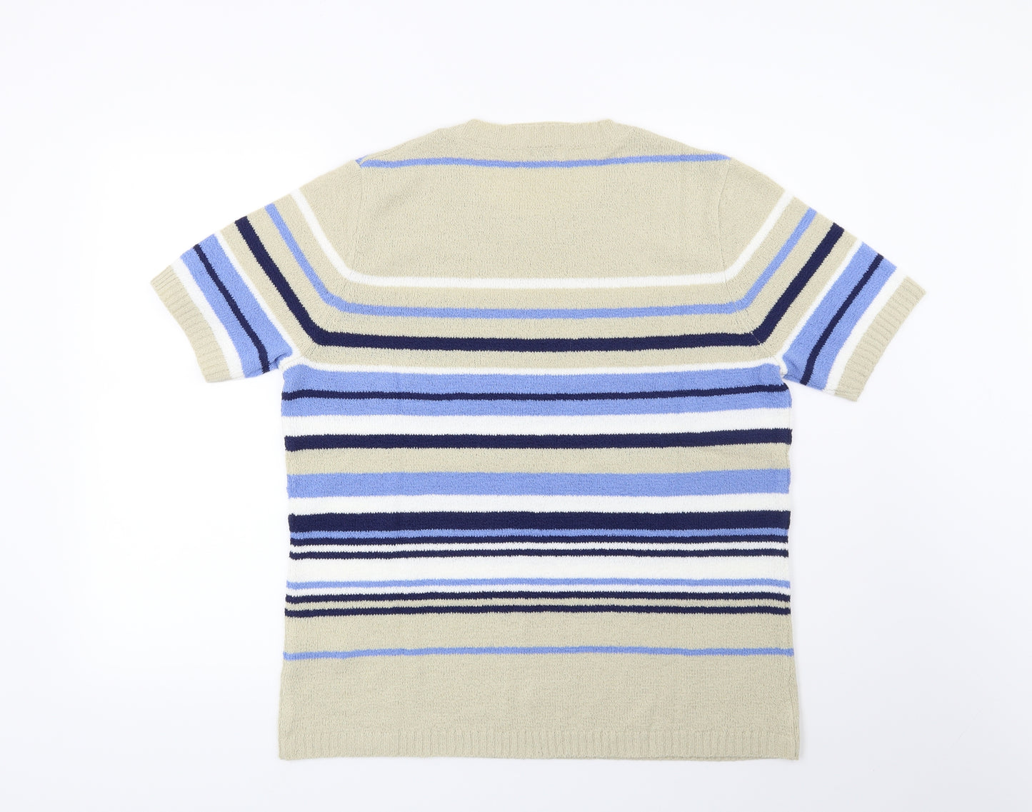 Damart Womens Beige Striped  Pullover Jumper Size 18