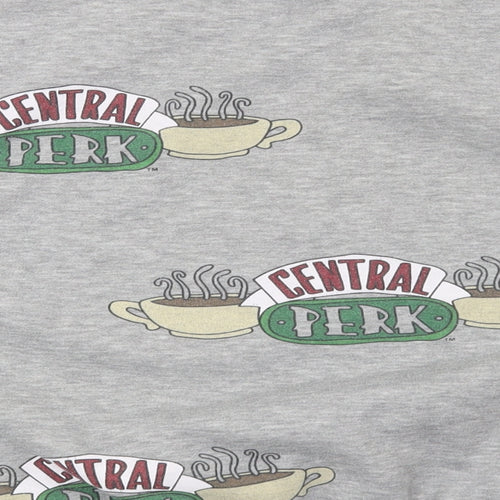 Primark Womens Grey   Pullover Sweatshirt Size 10  - Friends Central Perk