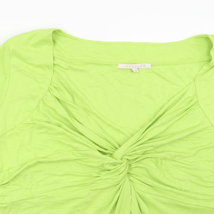 Lakeland Womens Green Basic Blouse Size 18