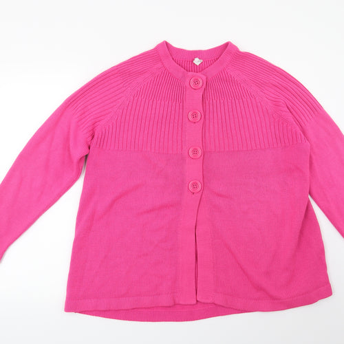 Preworn Womens Pink   Cardigan Jumper Size 20